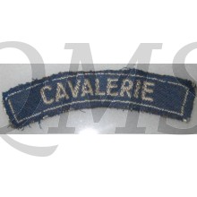 Naamlin Cavalerie Branbants weefsel (Cavalry shouldertitle 1945-46) 