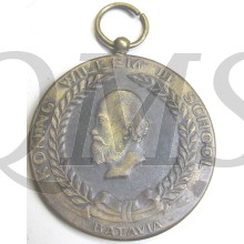 Penning/medaille 75 jaar Koning Willem III school Batavia