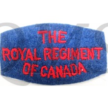 Shoulder title The Royal Regiment of Canada,  2nd canadian Infantry Division