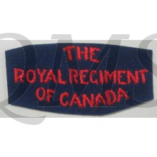 Shoulder title The Royal Regiment of Canada,  2nd canadian Infantry Division