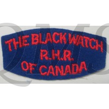 Shoulder title The Black Watch R.H.R. of Canada, 2nd Canadian Division
