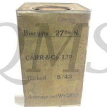 Military ration Bisquits 27 lbs N dated 8/43