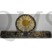 Mouwschild metaal 1e Bat. 11 R.I. Bataljon Margriet