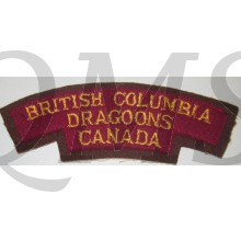 Shoulder title British Columbia Dragoons Canada , 3rd Canadian Division