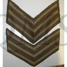 WW2 pair of sergeant stripes 