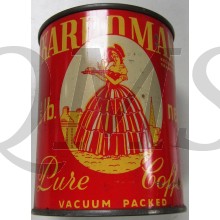 Tin KAROMAN 1940s dry frozen Canadian coffee 