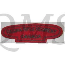 Shoulder title Regina Rifle Regiment of Canada