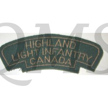 Shoulder title Highland Light Infantry Canada 3rd Canadian Division