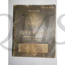 Booklet TM 30-606 German phrase book