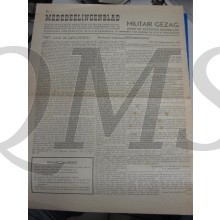 Mededeelingen blad no 1 Militair Gezag Gelderland
