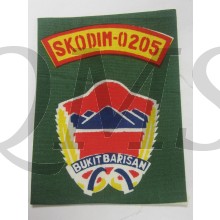 Cloth badge Bukitbarisan SKODIM 0205 (Tanah Karo)