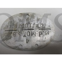 Erkennungsmarke 4/55.d.Mot.3.B. Wehrmacht (Dogtag 4/55.d.Mot.3.B.Wehrmacht)