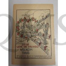 Briefkaart Lang leve de Vrijheid , Welkom thuis!