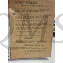 Flyer wordt wakker ! want de nood is groot
