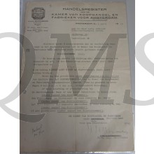 Inschrijving KvK 1942 Brandstoffenhandel Eureka Amsterdam