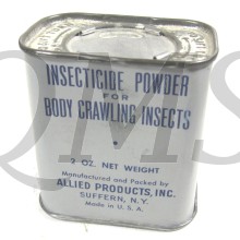 Tin Insect icide powder for body crawling insects WW2