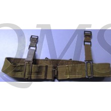P37 webbing pistol belt with belt suspenders
