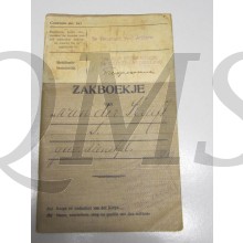 Oorlogszakboekje  5e reg Veldartillerie 5e Depot afdeling