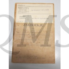 Oorlogszakboekje 3e Reg Inf 3e Batt Cornelus Johannes Hoefnagels gewoon dienstplichtig 