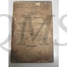 Oorlogszakboekje 4e Reg Inf 3e Batt 2e Comp
