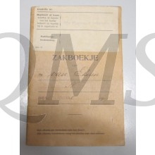 Oorlogszakboekje 22 reg Inf 22 school batt van Ekeren N