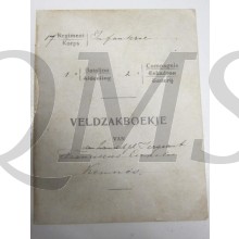 Veldzakboekje 17 Reg Inf 1e Batt 2e Comp 