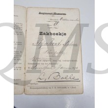 Oorlogszakboekje Reg Huzaren Eskadron Anthonie Rijnhout