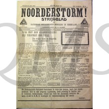 Krant NOORDERSTORM strijdblad Groningen