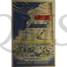 Prent briefkaart Wel gebogen.. maar niet gebroken !