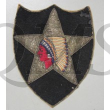 2nd Division bullion woven patch