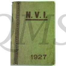 Aantekenboekje Nat Verbond van Verminkte en Invalide soldaten van den Oorlog 1927