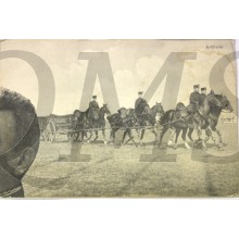 Prent briefkaart 1914 mobilisatie Artillerie