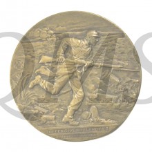 1918 Belgium Medal Issued for Flanders Offensive