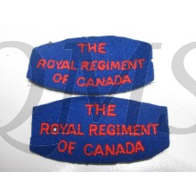 Shoulder titles The Royal Regiment of Canada