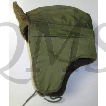 US Army 1950s Korea Era Field Cap Pile Cold Weather Hat Olive Drab