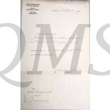 Inschrivings document 29-11-1911 Landstorm Rotterdam 