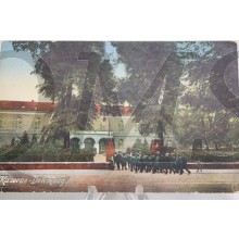 Prent briefkaart 1905 mobilisatie Kazerne Den Haag