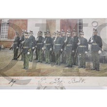 Prent briefkaart 1914 mobilisatie Groeten van de Oranje kazerne , de hoofdwacht