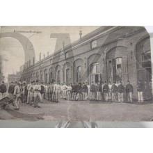 Prent briefkaart 1905 Recrutenoefening Utrecht