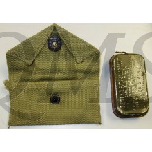 WWII US Army M1942 First Aid Kit Canvas Pouch w  Carlisle Bandage