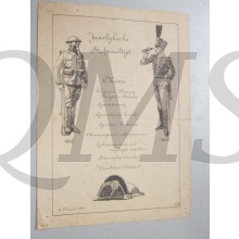 Menu stafmaaltijd 14 maart 1925