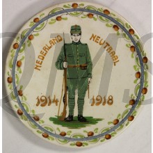 wandbord "Nederland Neutraal 1914 - 1918