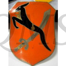 Mouw schild 3 - 8 R.I.  'De springbokken'