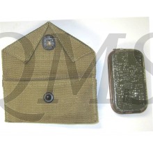 WWII US Army M1942 First Aid Kit Canvas Pouch w Carlisle Bandage