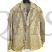 WW2 Us Army Cotton Khaki Summer Chino Shirt 1942