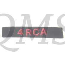 Shoulder title 4th field regiment RCA 4th Canadian Armoured Division