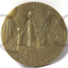 bronzen penning ravensbruck