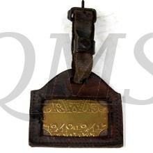 Rijwielbelasting plaatje 1940-41 in leren houder