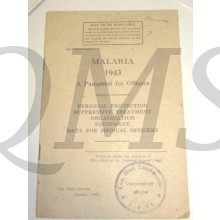 Pamphlet for Officers Malaria 1943