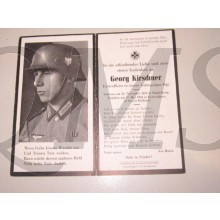In Memoriam Karte/Death notice GebirgsJager Reg
